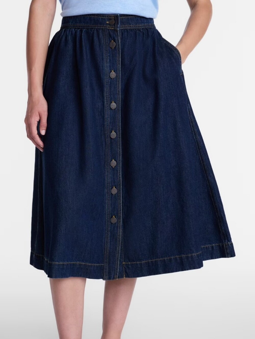 Koret Button Up Denim Skirt